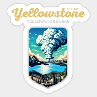 USA - NATIONAL PARK - YELLOWSTONE - Yellowstone Lake - 5 Sticker